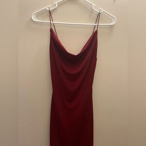 B Darlin Wine Red Midi Dress